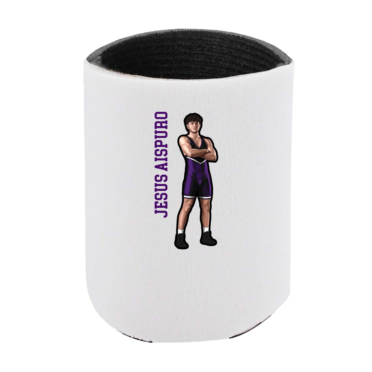 Can Holder — Name Vertical in White