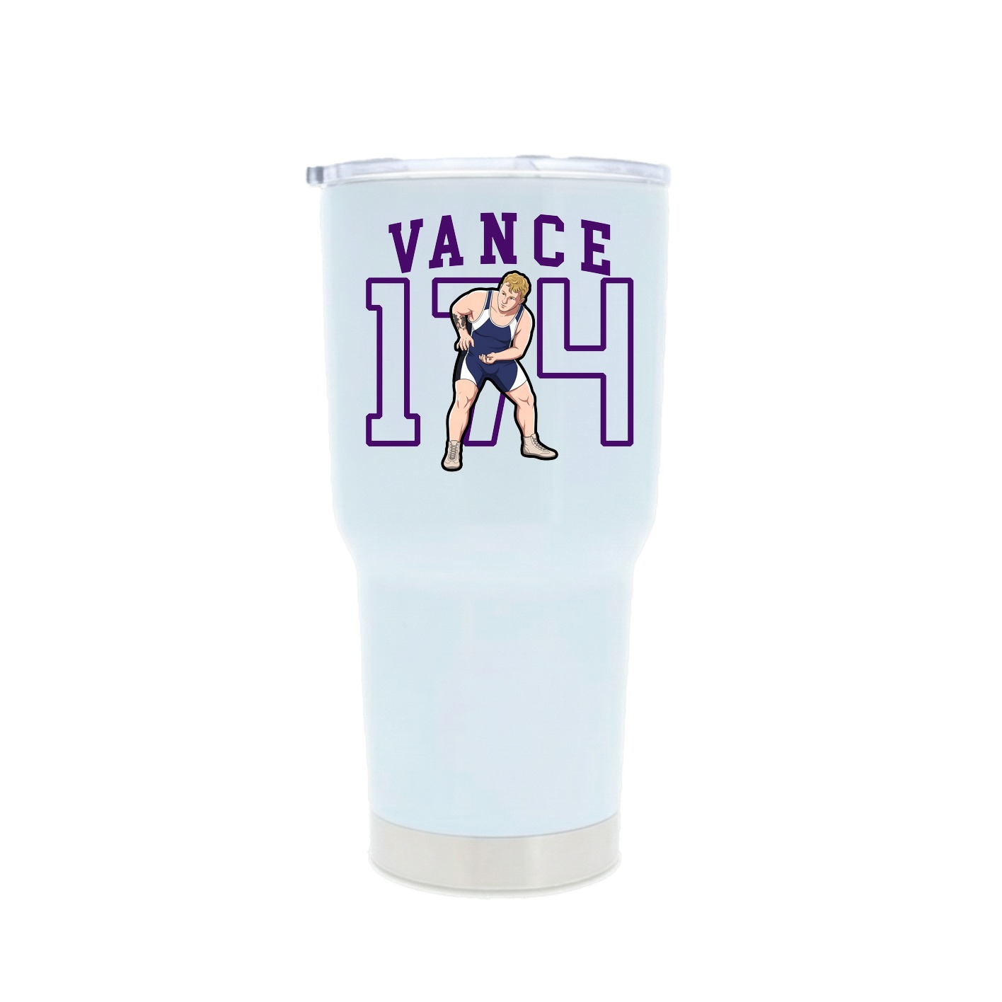 30oz Stainless Steel Tumbler — Shirsey in White