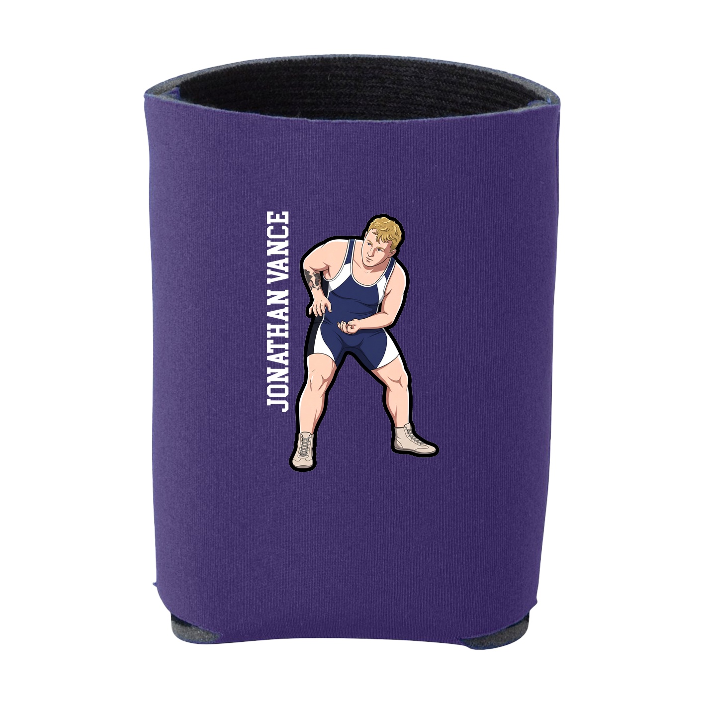 Can Holder — Name Vertical in Purple
