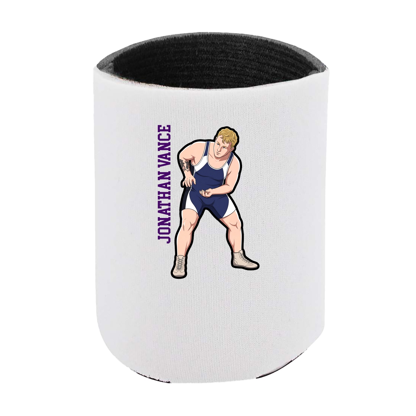 Can Holder — Name Vertical in White