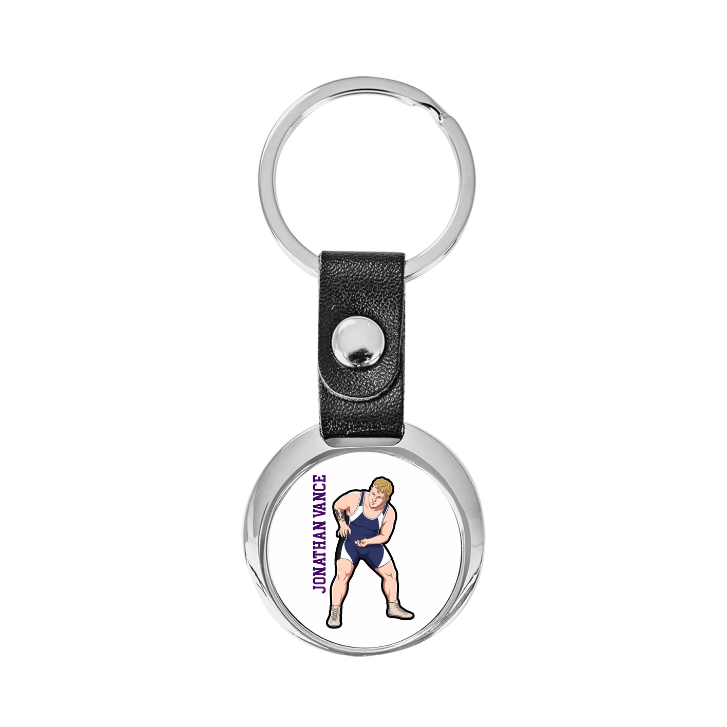 Key Chain — Name Vertical in Classic