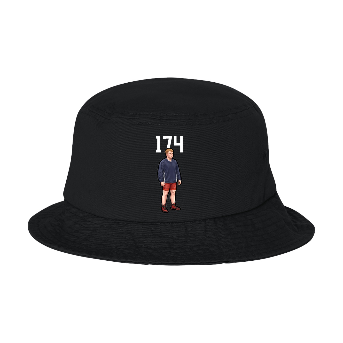 Bucket Cap — Number Top in Black