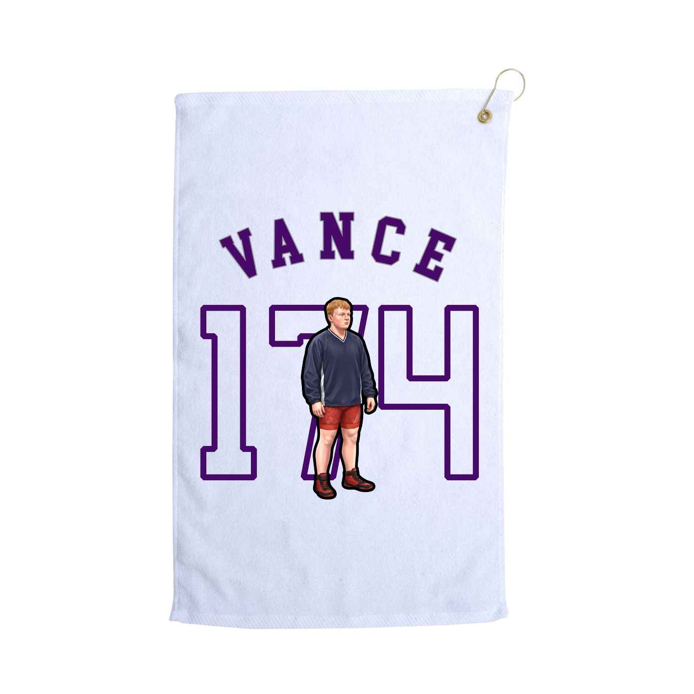 Golf Towel — Shirsey Arch in White