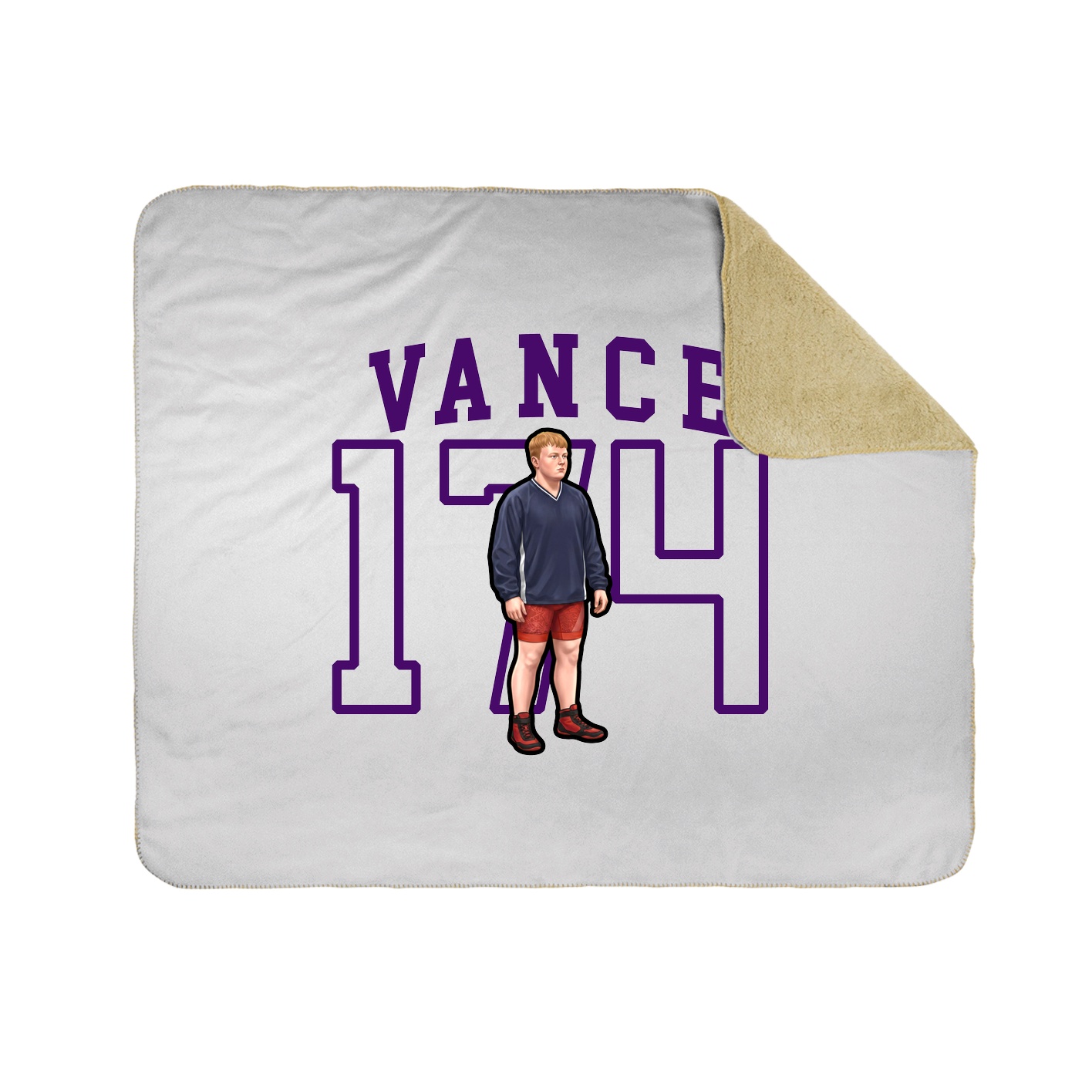 Throw Blanket — Shirsey in White