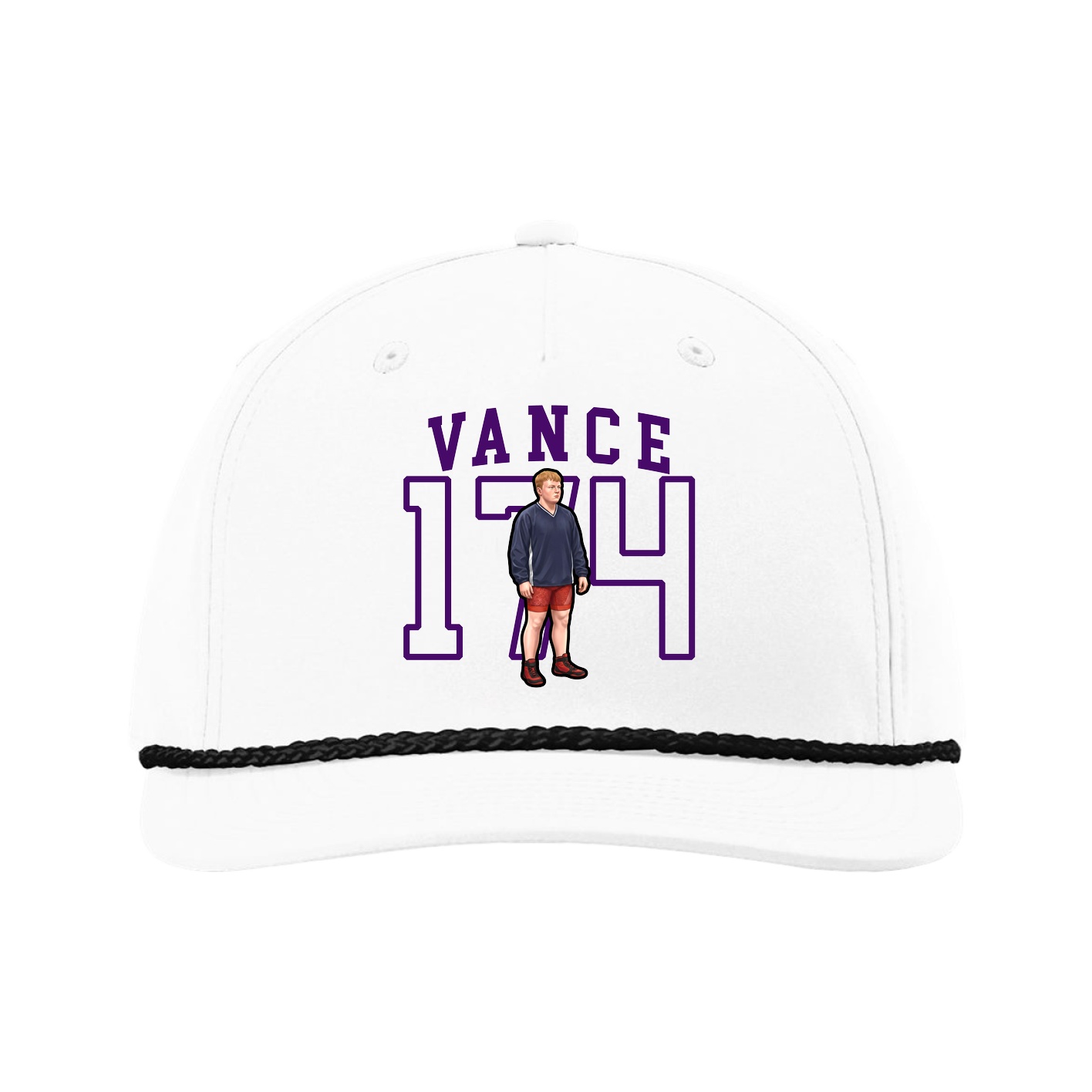 Five-Panel Classic Rope Cap — Shirsey in White
