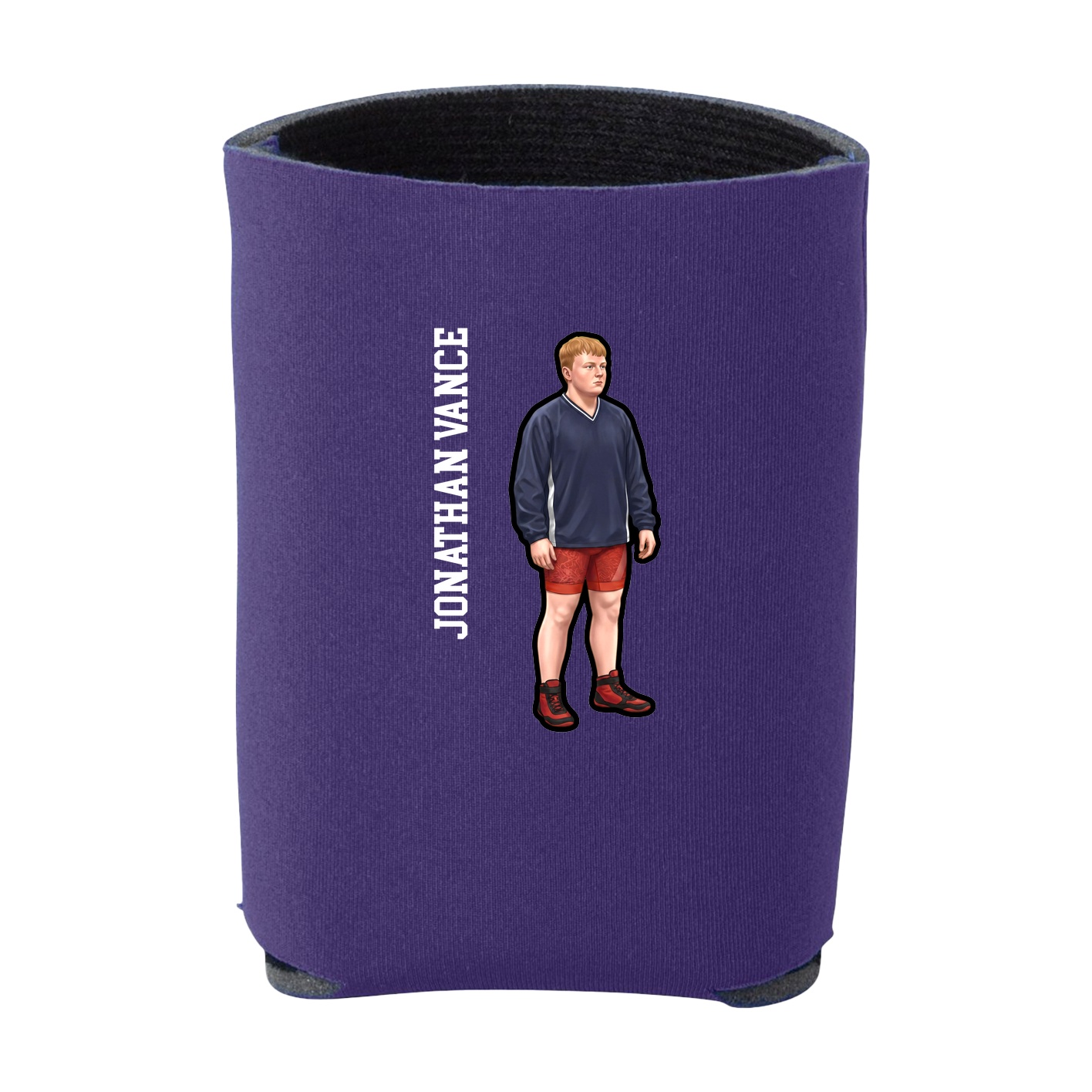 Can Holder — Name Vertical in Purple