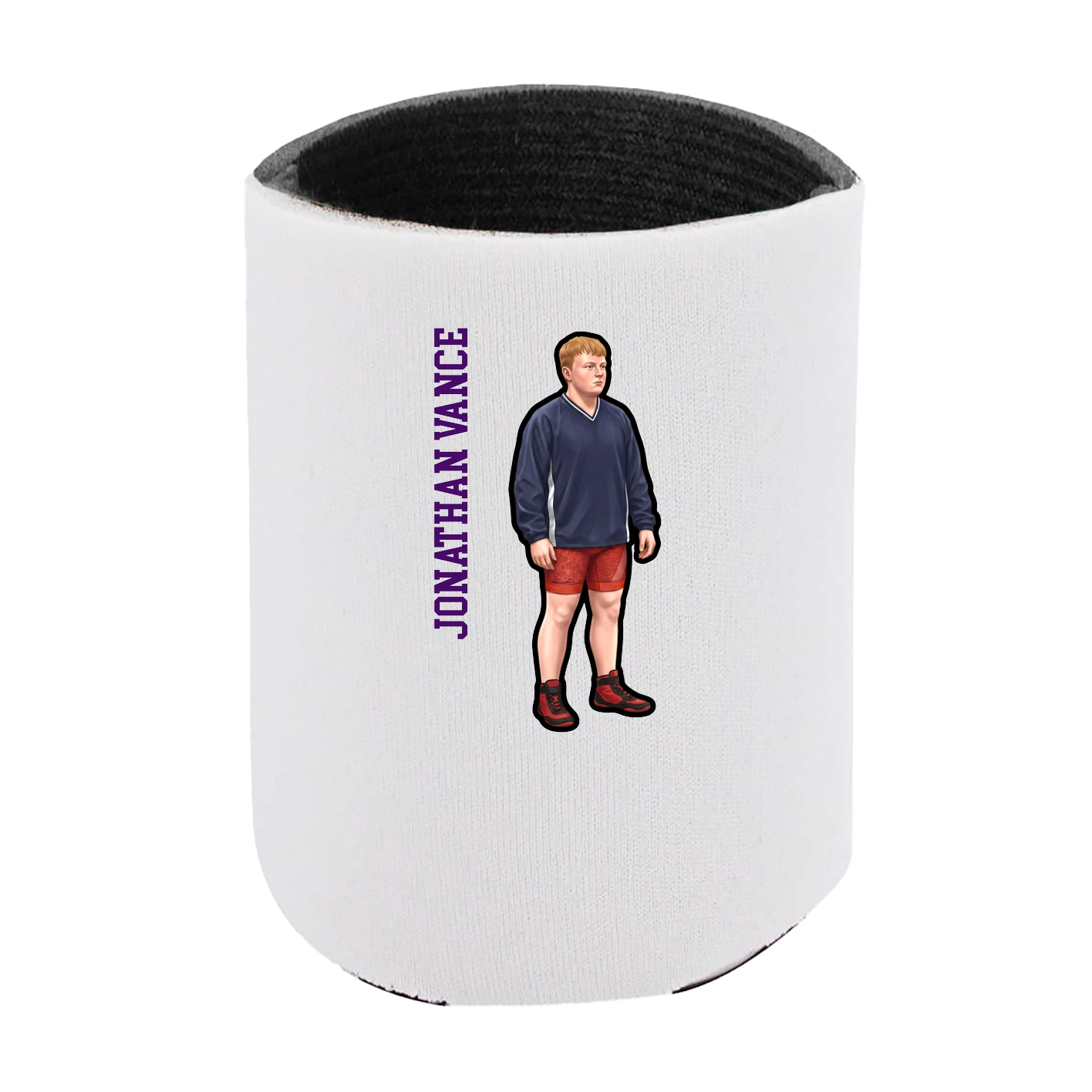 Can Holder — Name Vertical in White