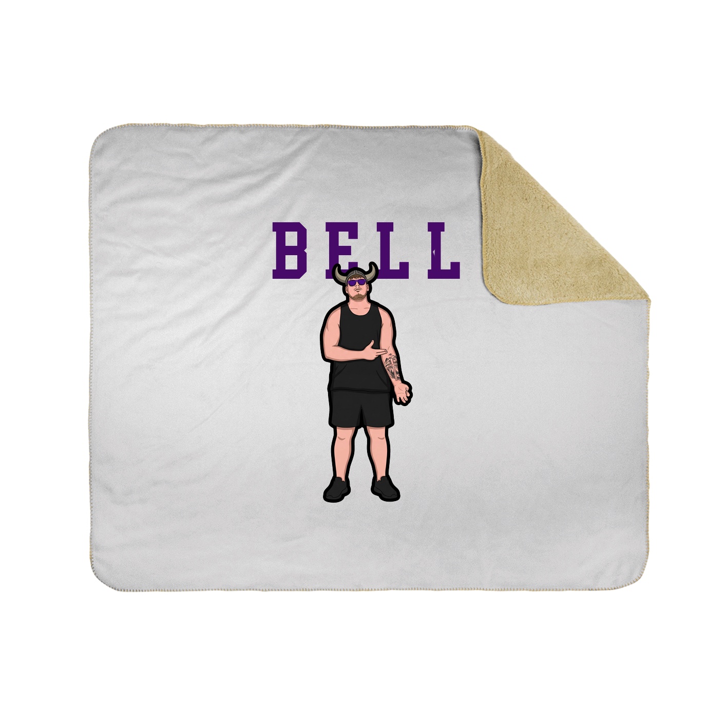 Throw Blanket — Shirsey in White