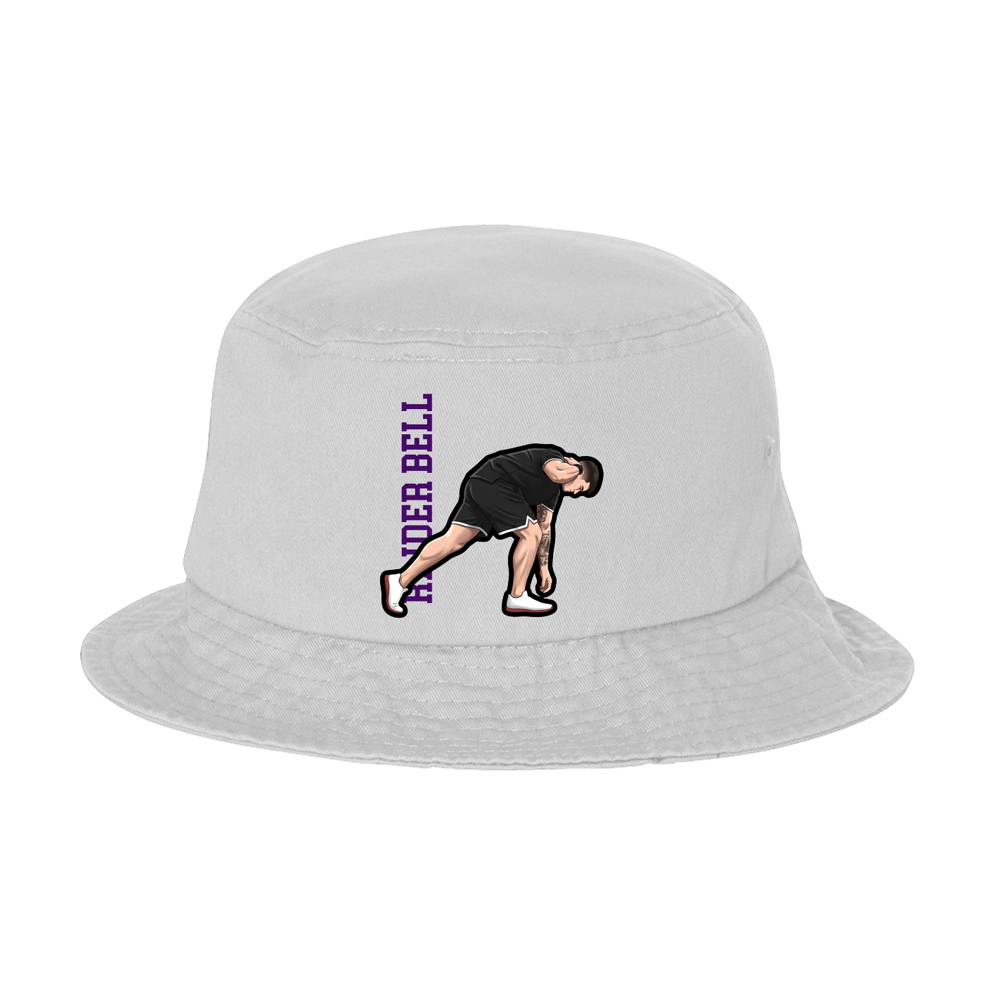 Bucket Cap — Name Vertical in White