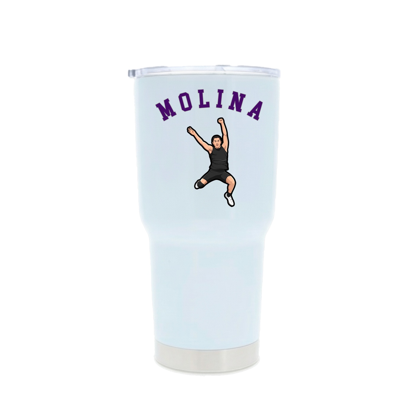 30oz Stainless Steel Tumbler — Shirsey Arch in White