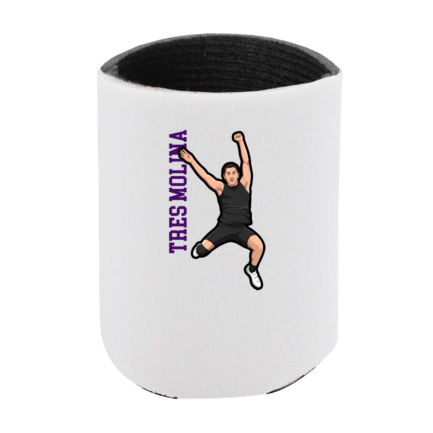 Can Holder — Name Vertical in White