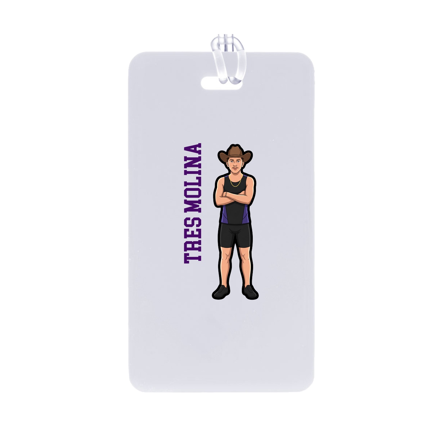 Bag Tag — Name Vertical in Classic