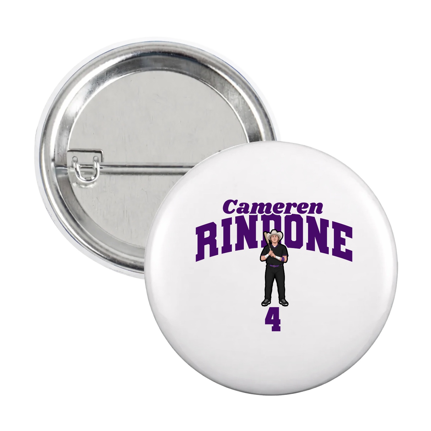 Game Day Button — Signature Arch in White