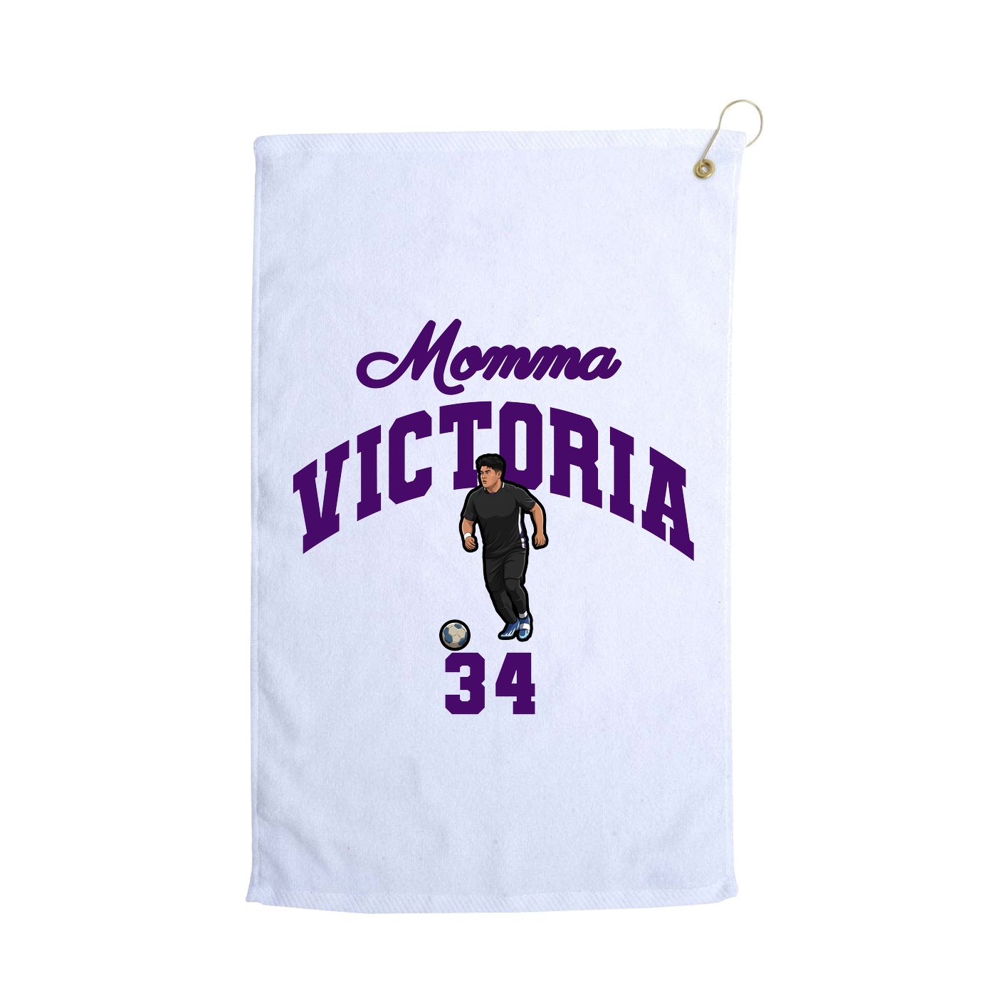 Golf Towel — Mothers Day Arch in White