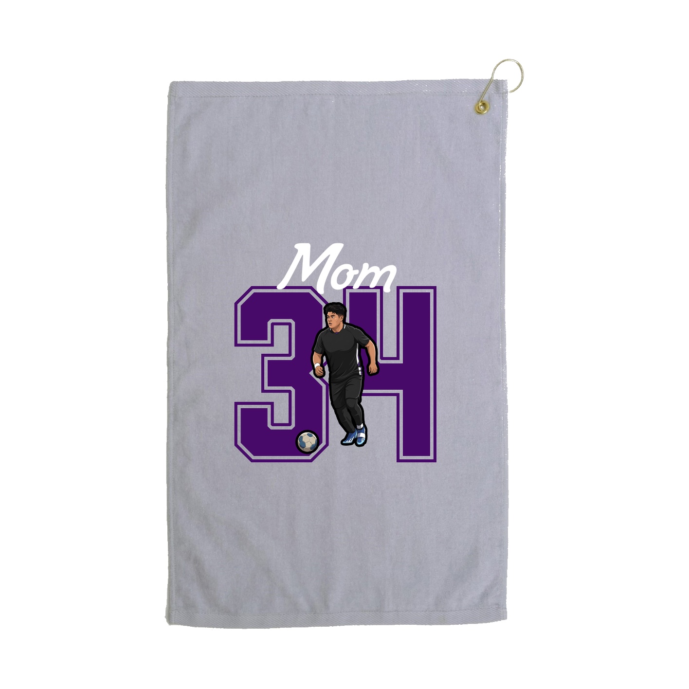 Golf Towel — Mothers Day Shirsey in Grey