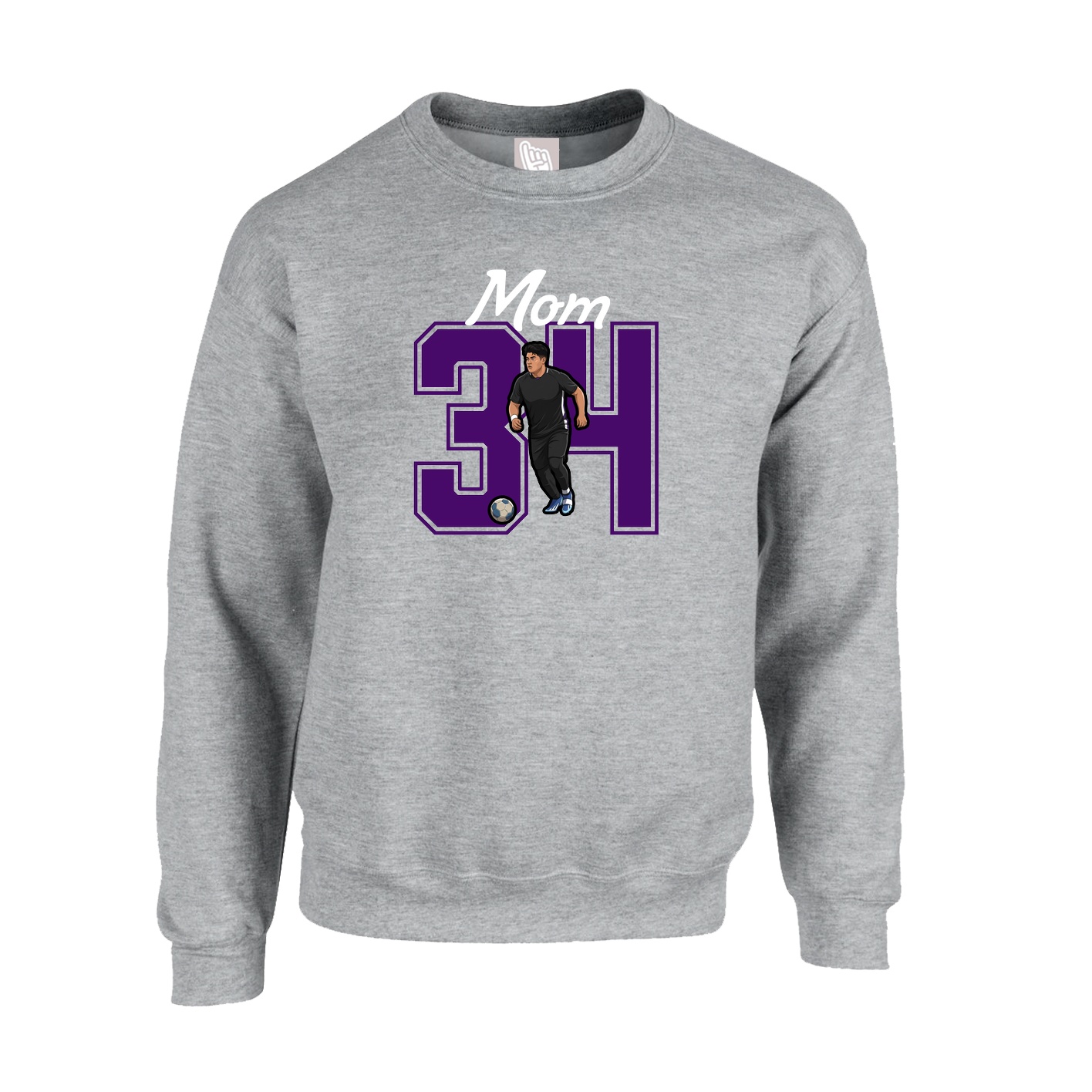 Fleece Crew — Mothers Day Shirsey in Grey