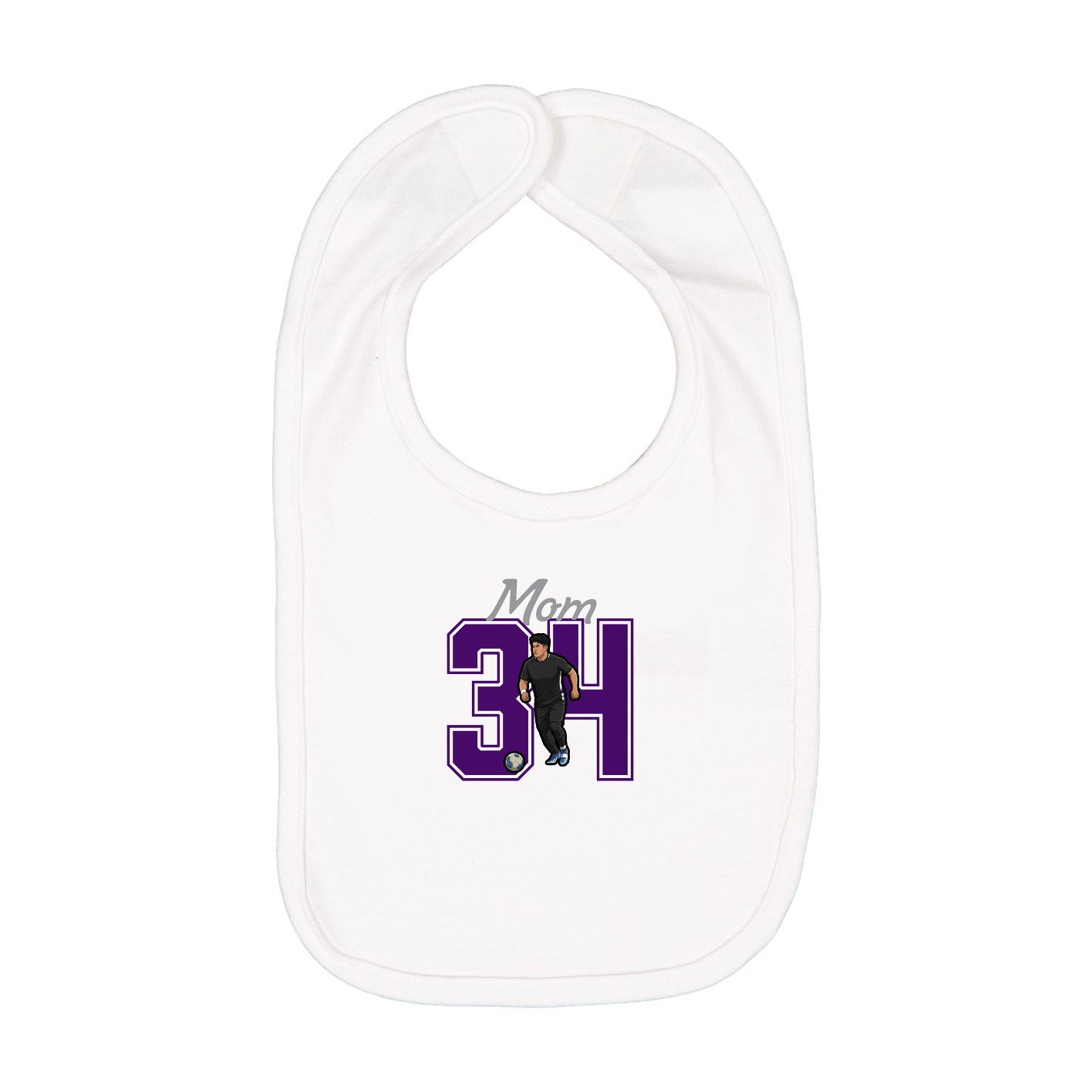 Infant Bib — Mothers Day Shirsey in White