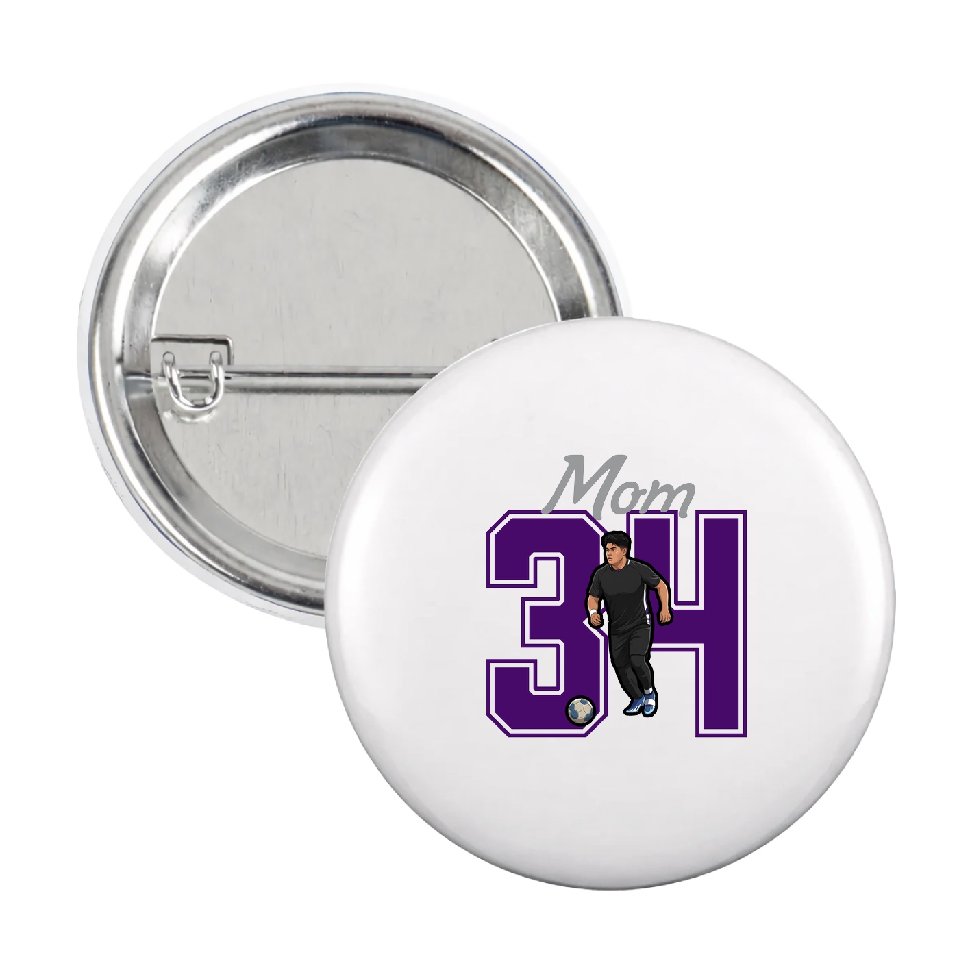 Game Day Button — Mothers Day Shirsey in White