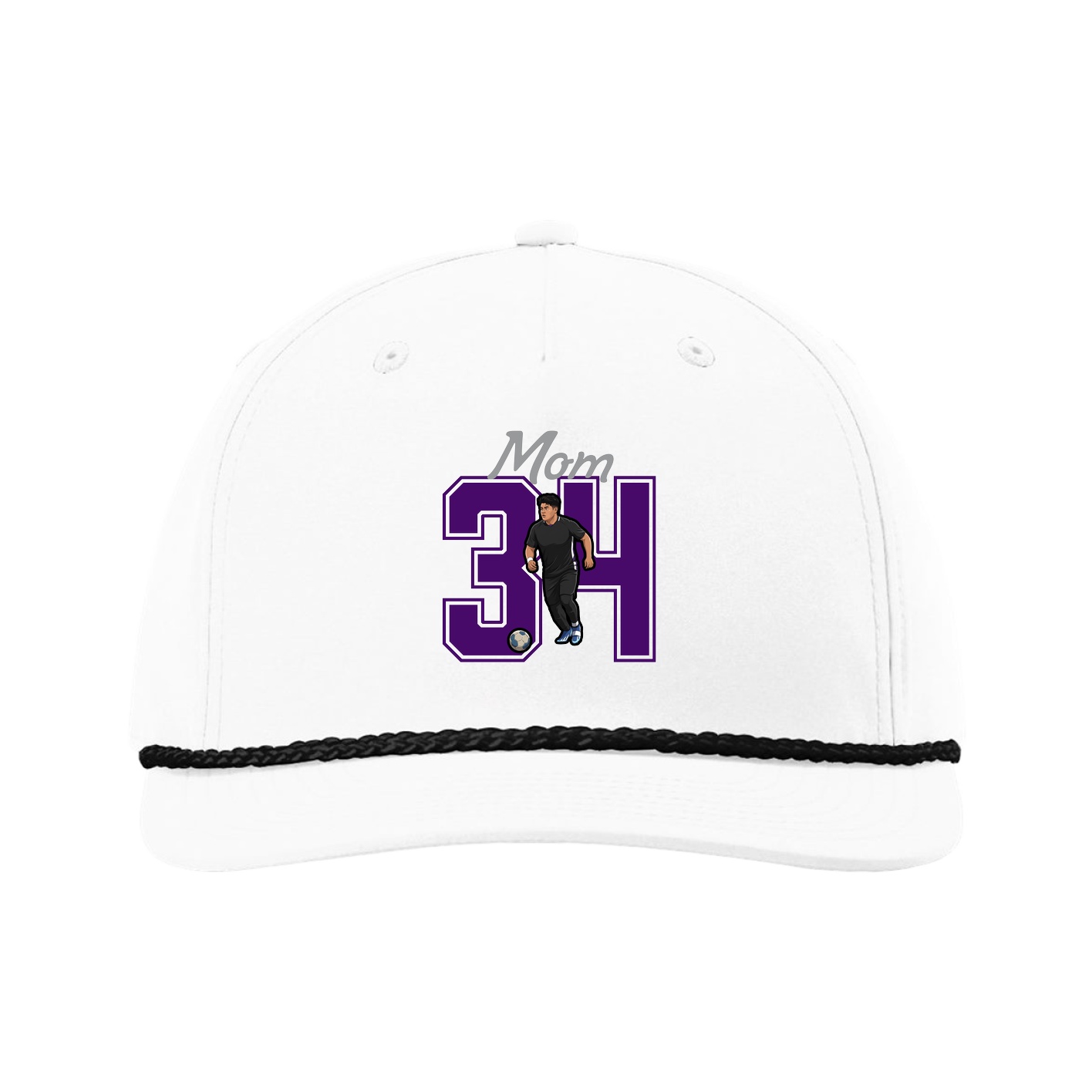Five-Panel Classic Rope Cap — Mothers Day Shirsey in White