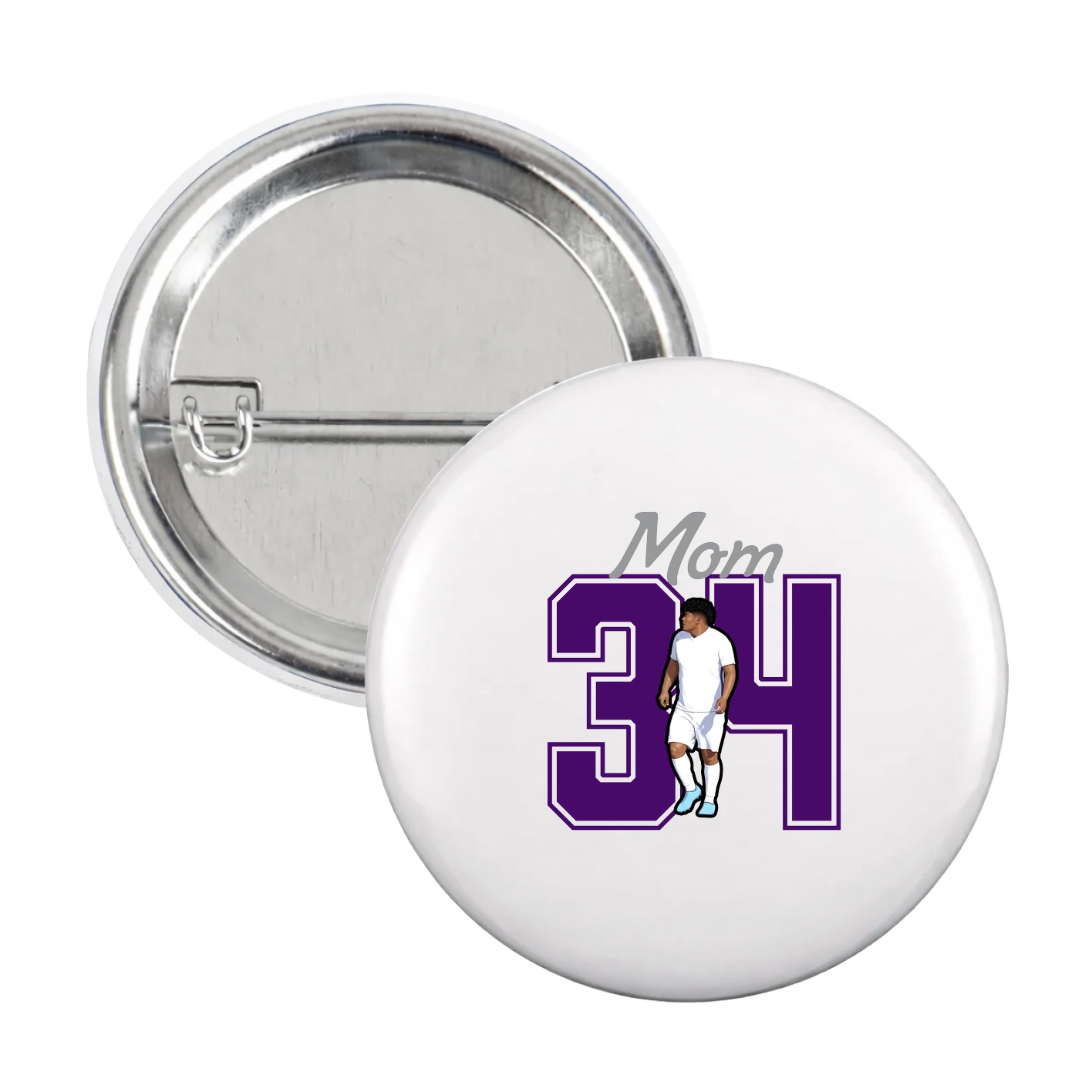 Game Day Button — Mothers Day Shirsey in White