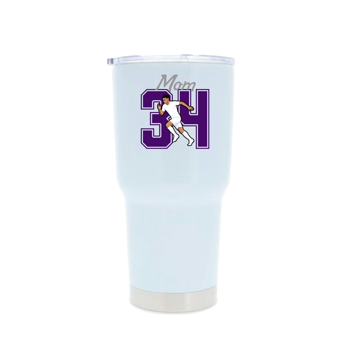30oz Stainless Steel Tumbler — Mothers Day Shirsey in White