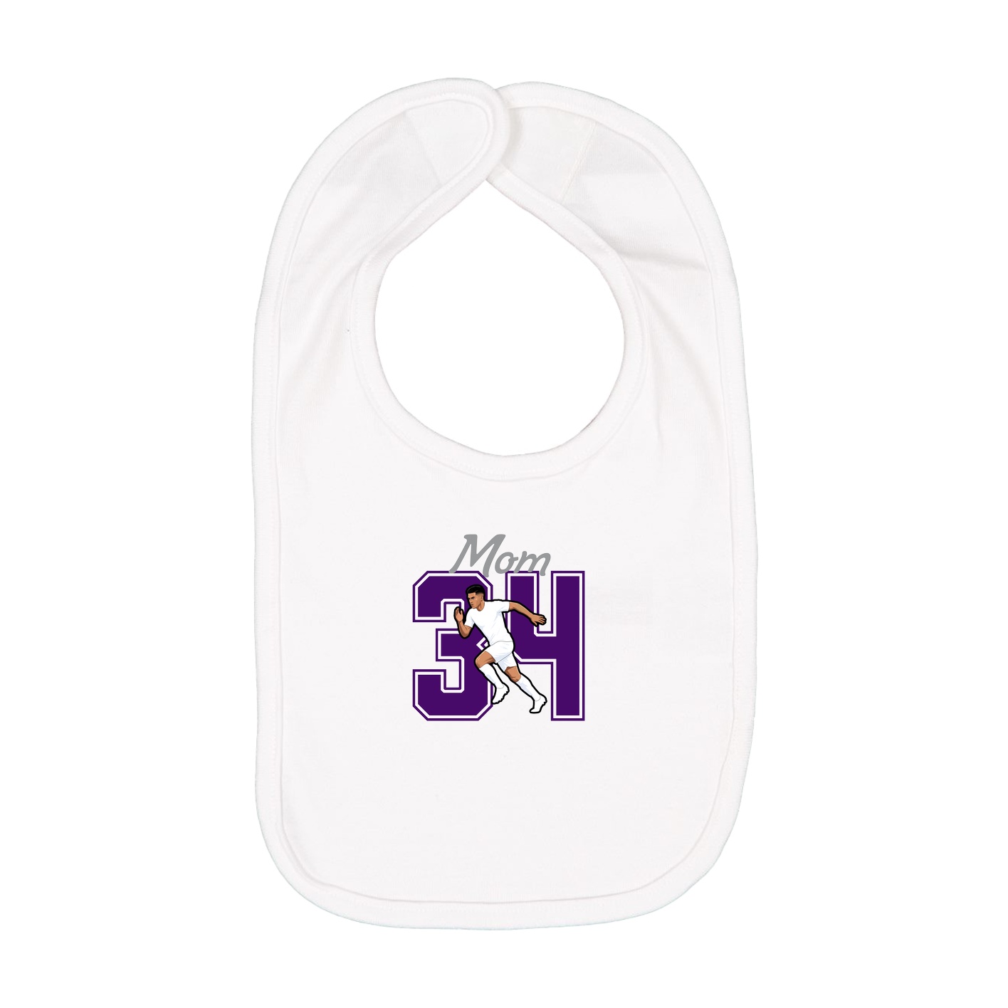 Infant Bib — Mothers Day Shirsey in White