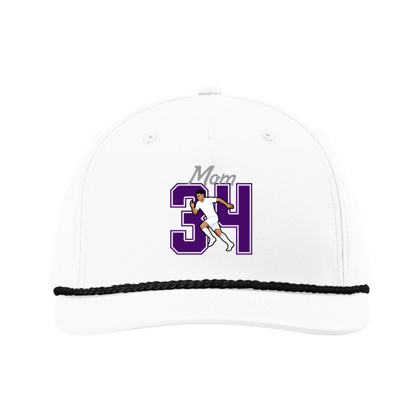 Five-Panel Classic Rope Cap — Mothers Day Shirsey in White