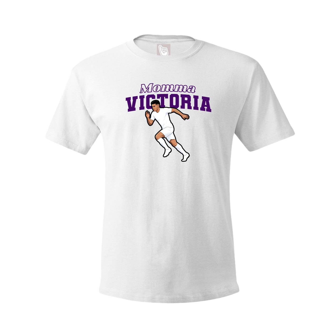 Youth Tee — Mothers Day Block in White