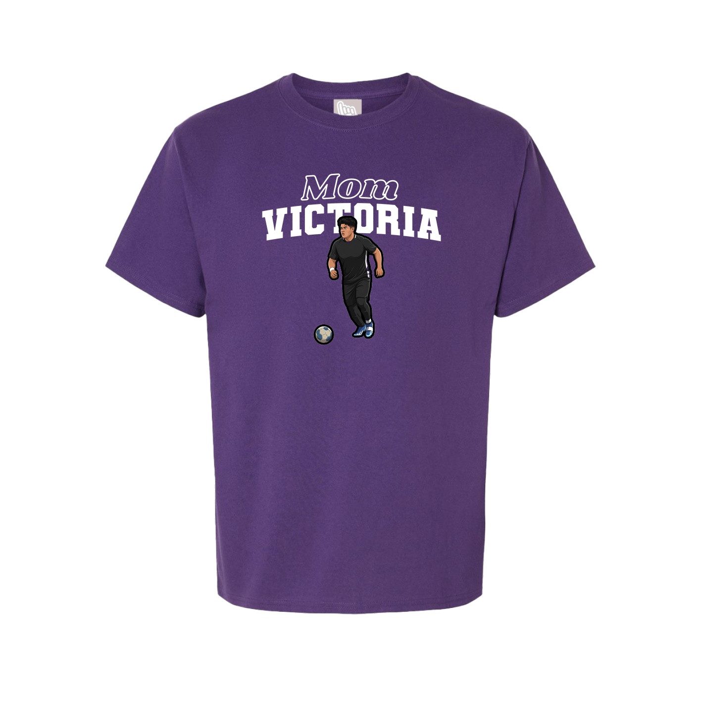 Youth Tee — Mothers Day Block in Purple
