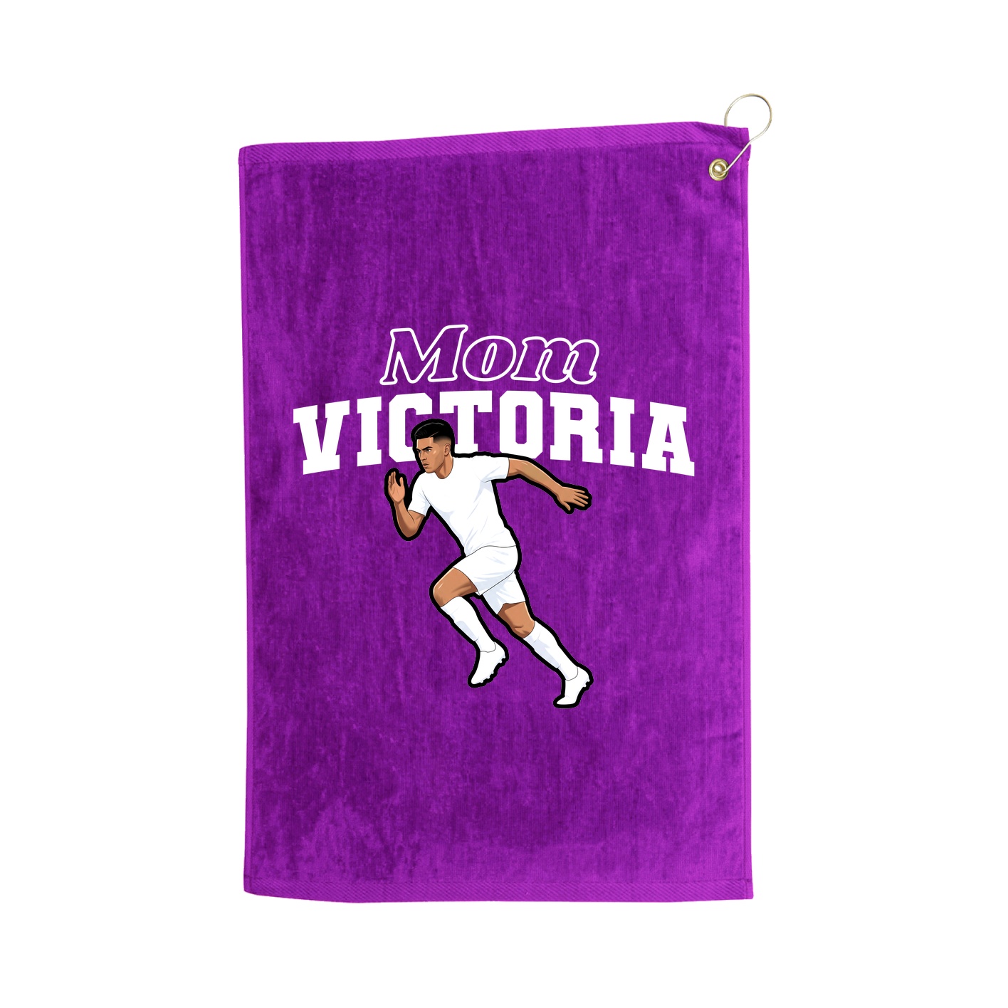 Golf Towel — Mothers Day Block in Purple