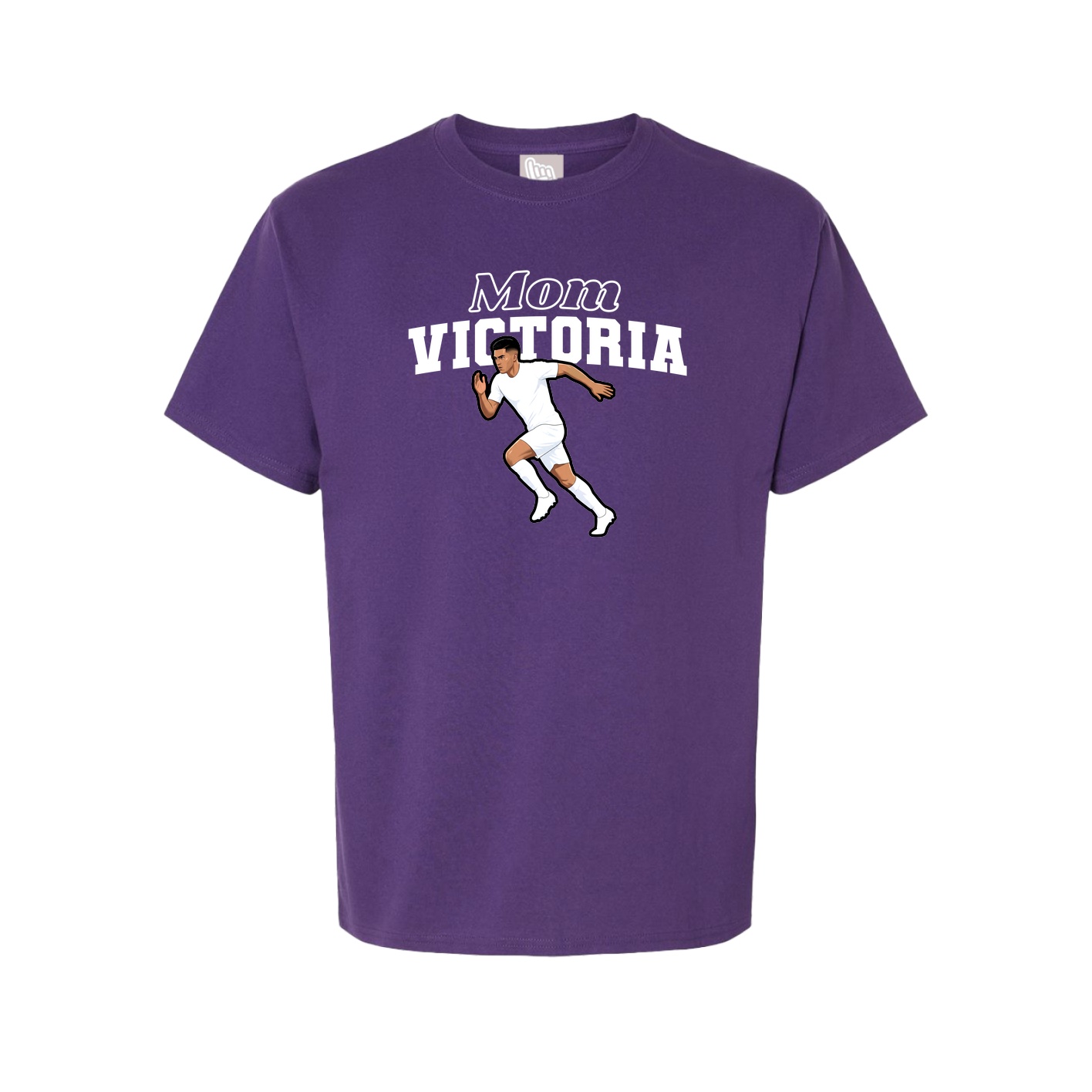 Youth Tee — Mothers Day Block in Purple