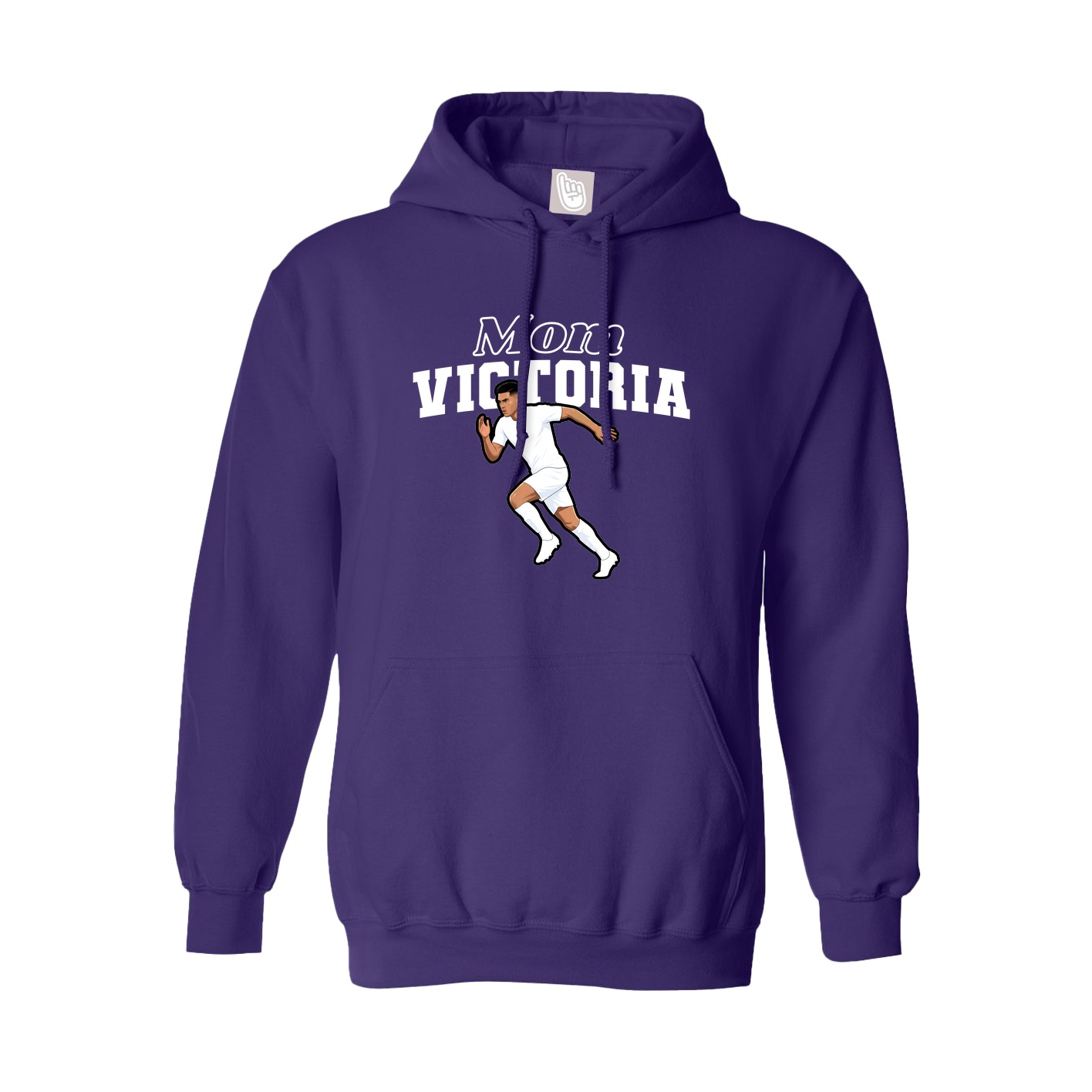 Youth Hoodie — Mothers Day Block in Purple