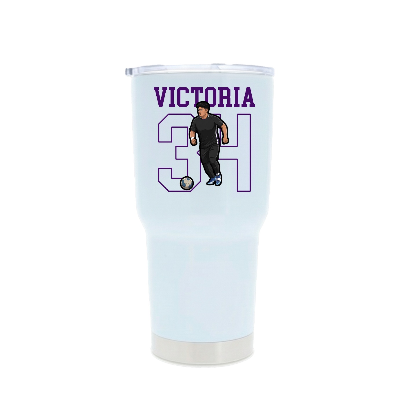 30oz Stainless Steel Tumbler — Shirsey in White