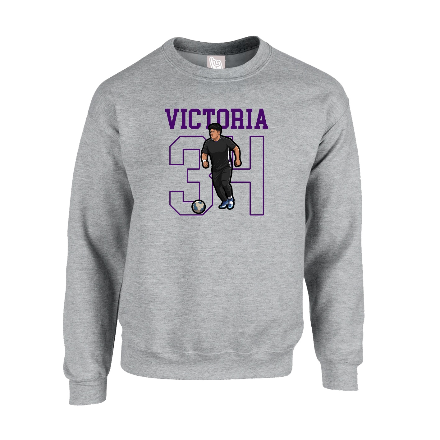Fleece Crew — Shirsey in Grey