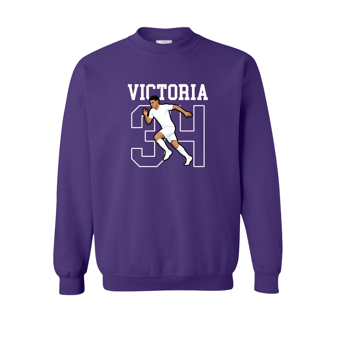 Fleece Crew — Shirsey in Purple