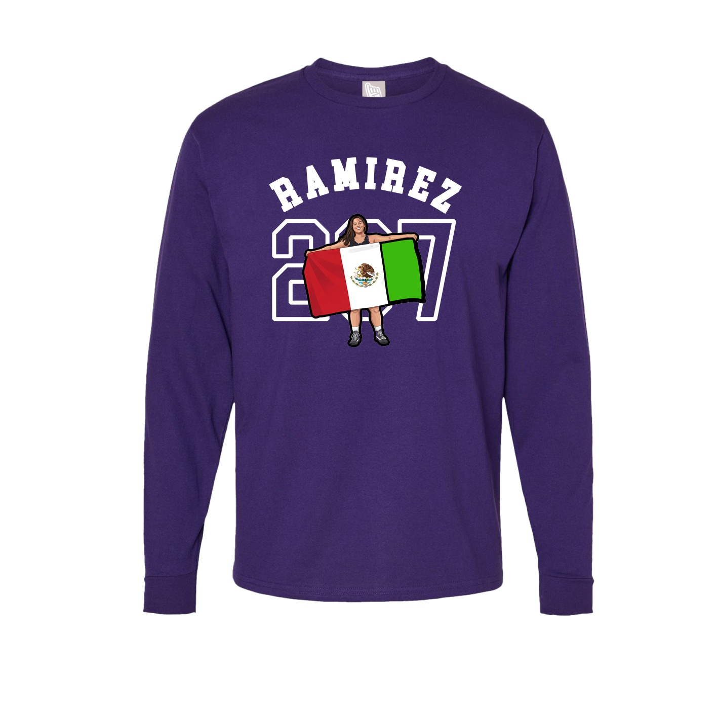 Long Sleeve Tee — Shirsey Arch in Purple
