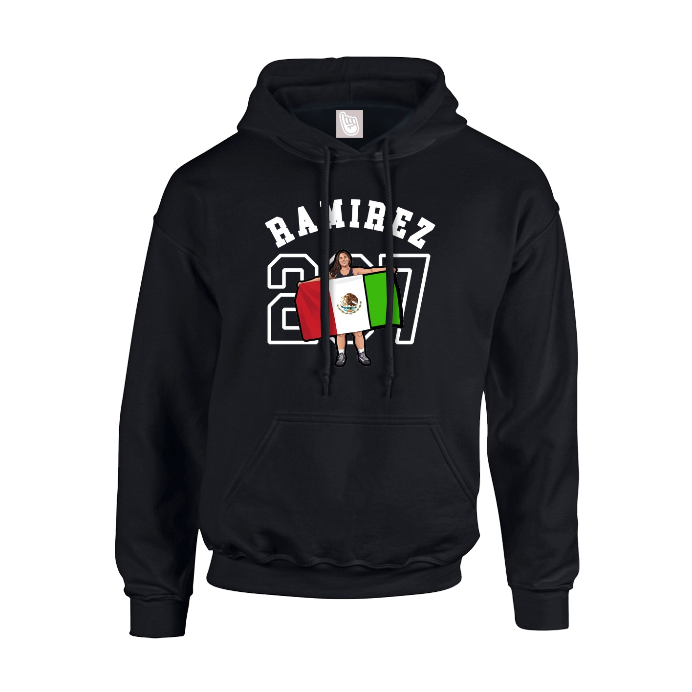 Youth Hoodie — Shirsey Arch in Black