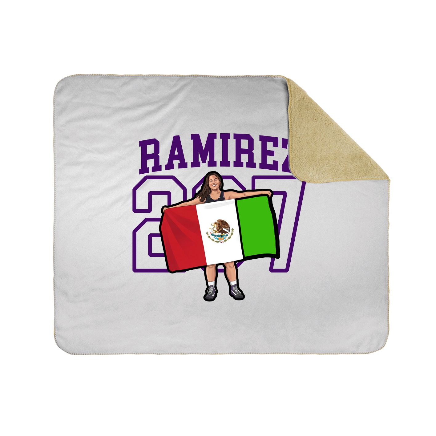 Throw Blanket — Shirsey in White