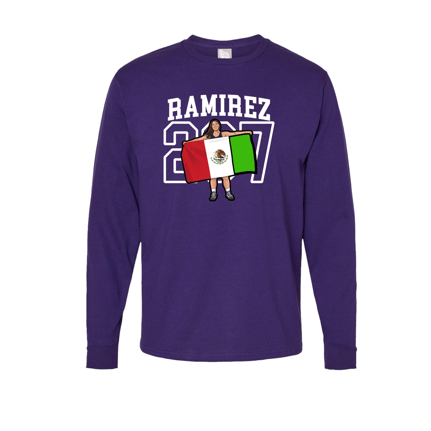 Long Sleeve Tee — Shirsey in Purple