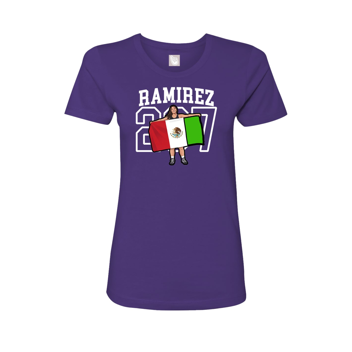 Fitted Women's Tee — Shirsey in Purple
