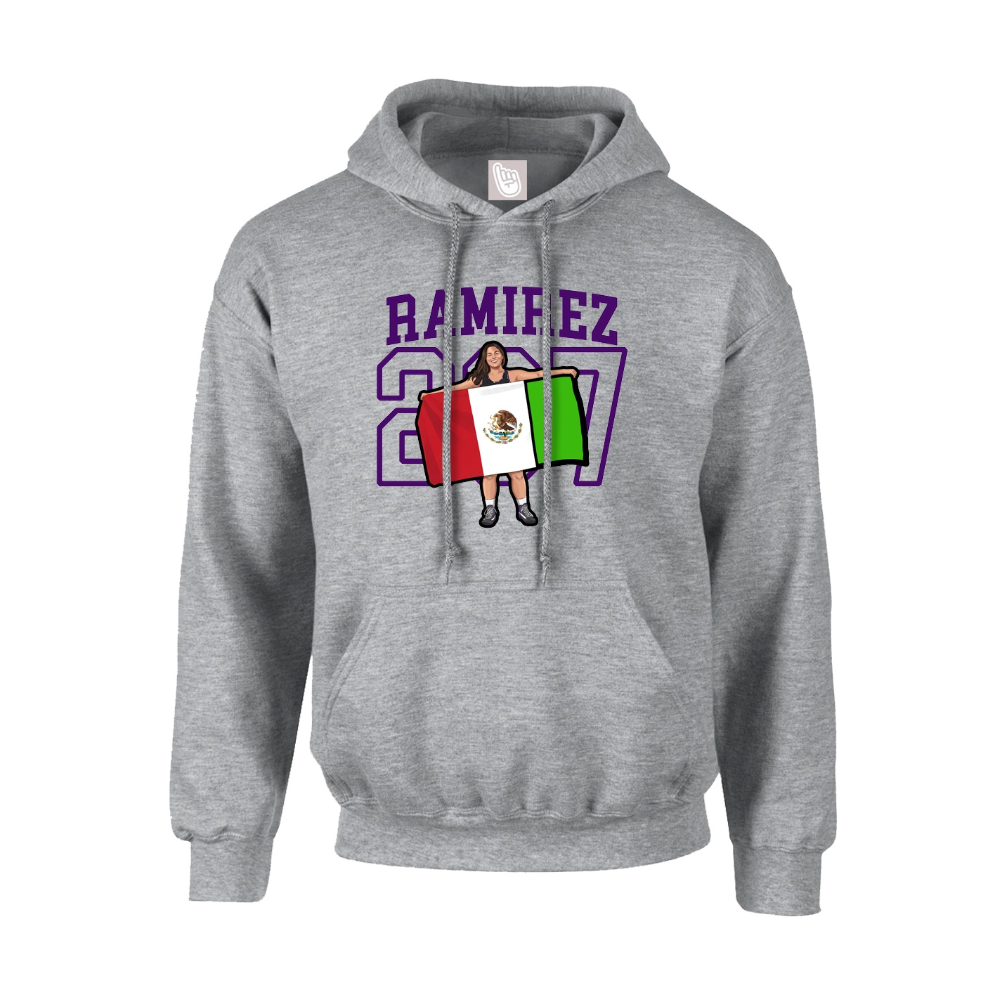 Hoodie — Shirsey in Grey