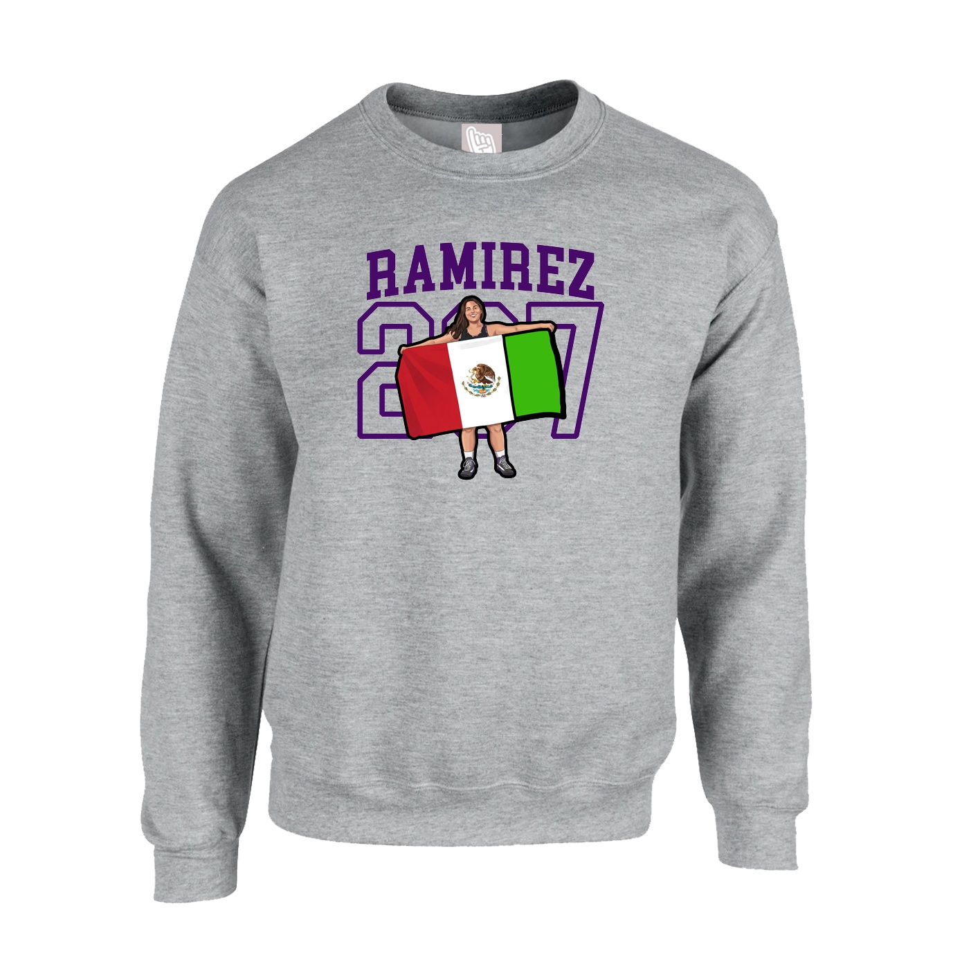 Fleece Crew — Shirsey in Grey