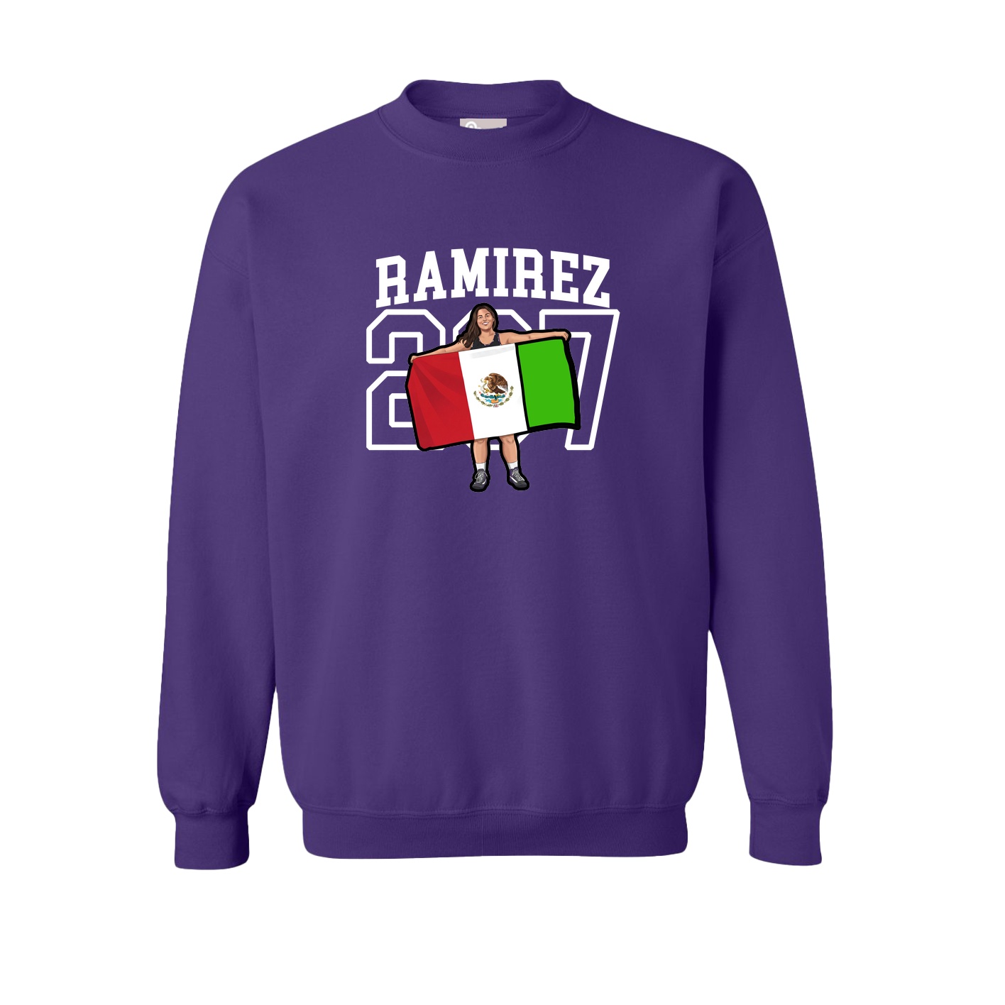 Fleece Crew — Shirsey in Purple