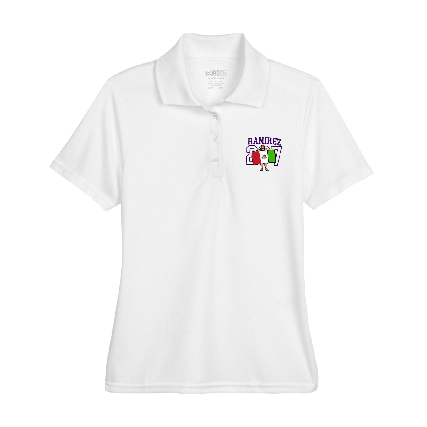 Womens Performance Polo — Shirsey in White