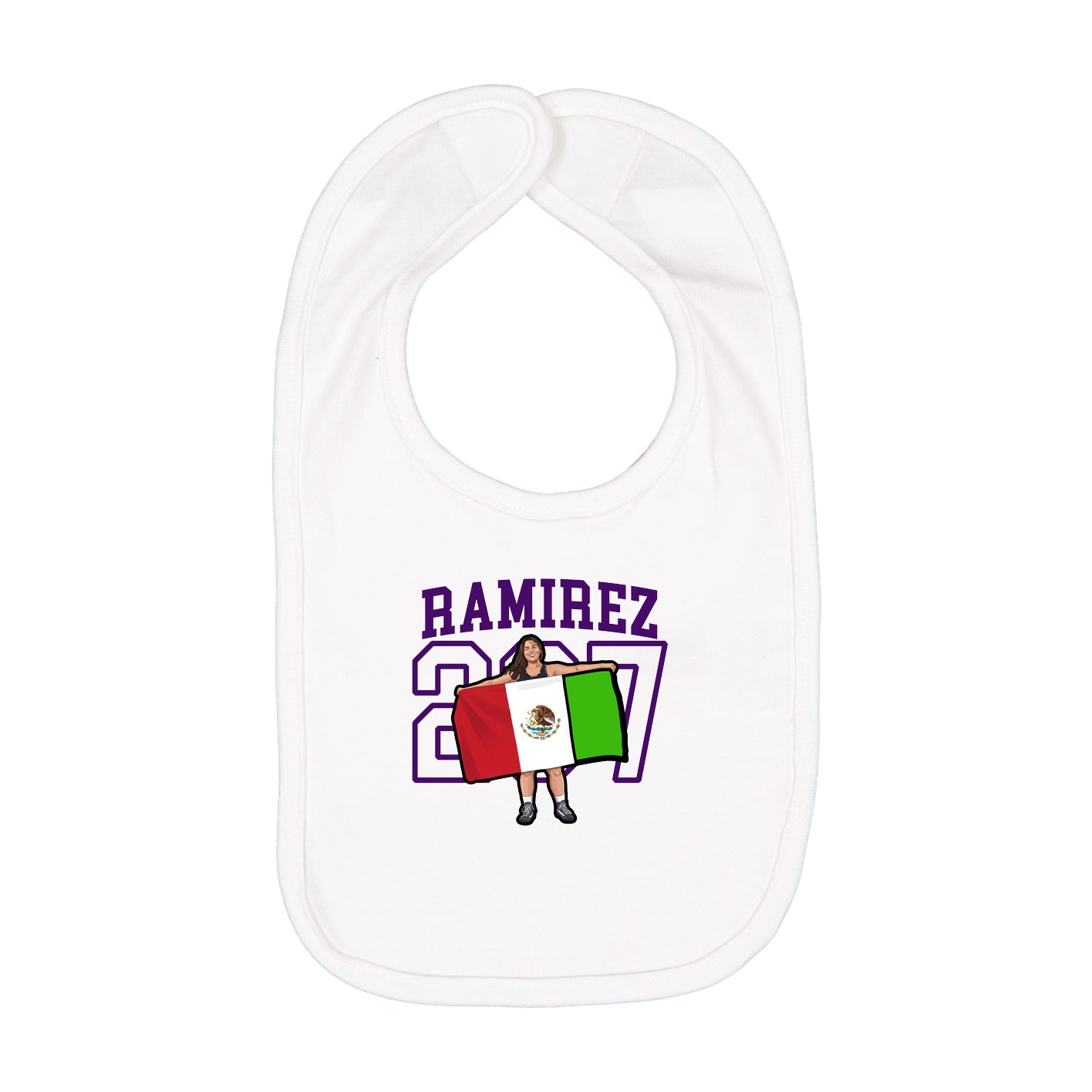 Infant Bib — Shirsey in White