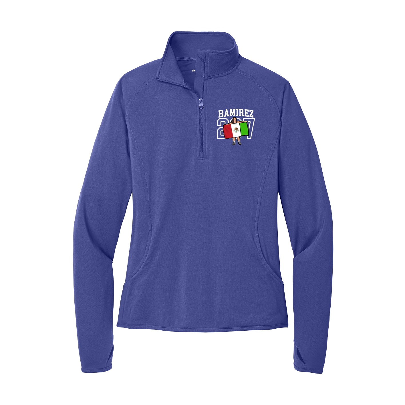 Women's Q-Zip Pullover — Shirsey in Purple