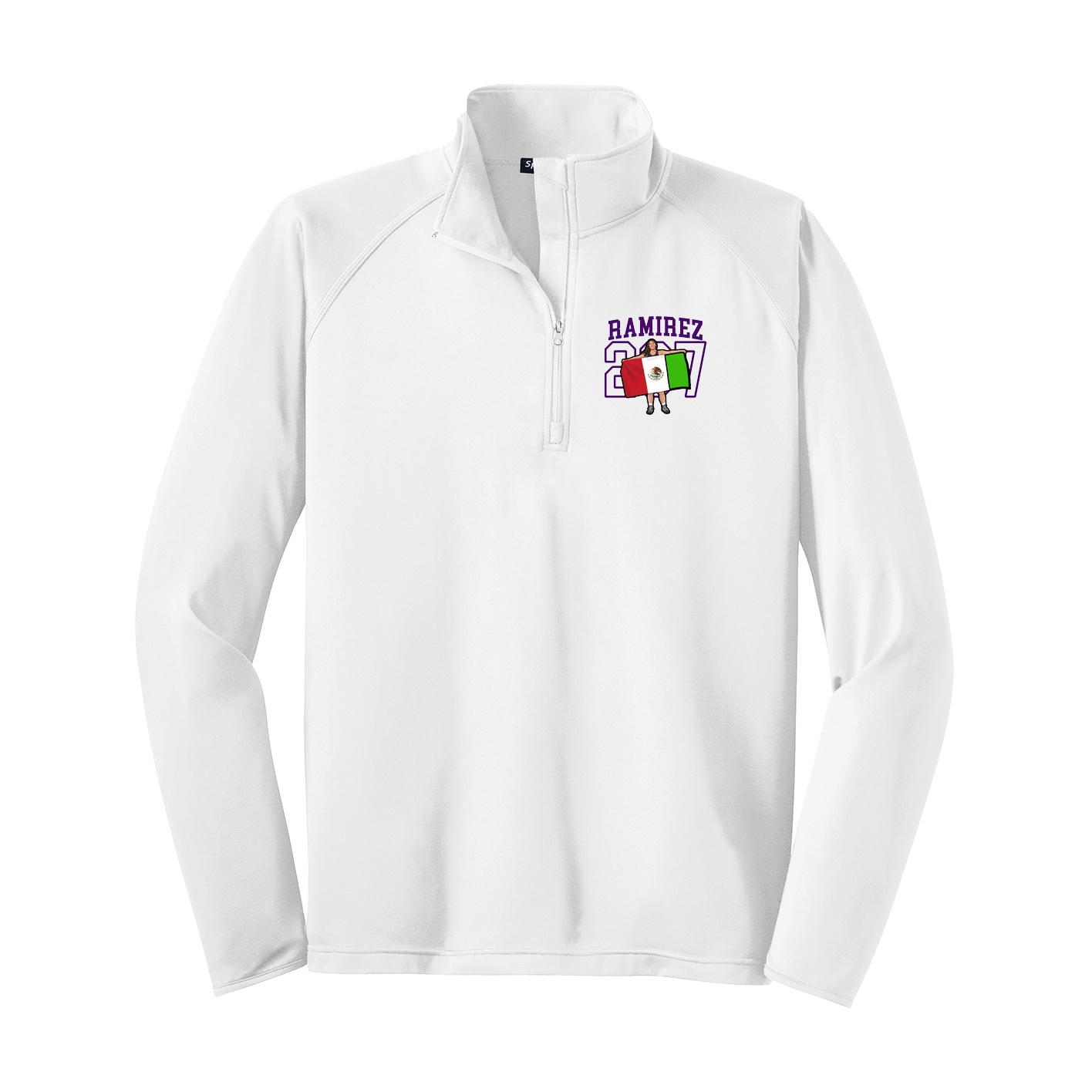 Q-Zip Pullover — Shirsey in White
