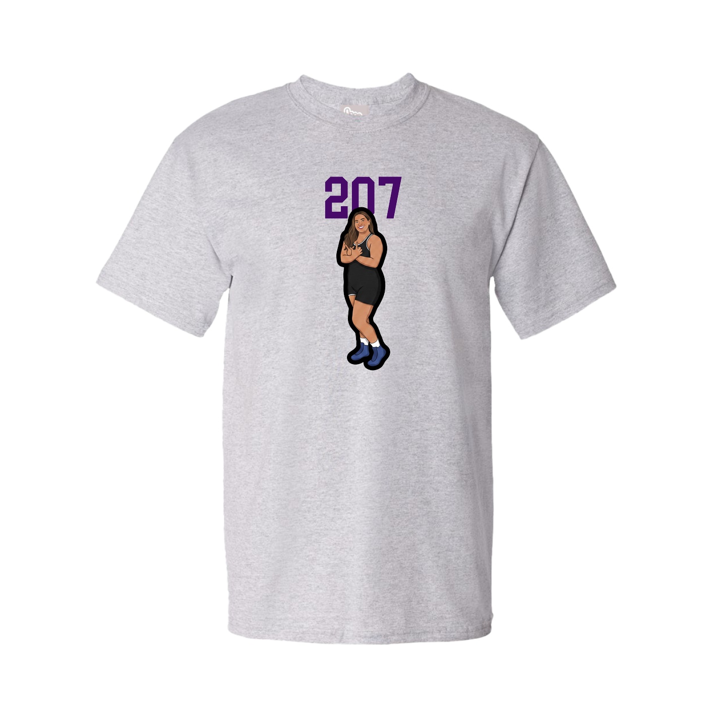 Youth Tee — Number Top in Grey