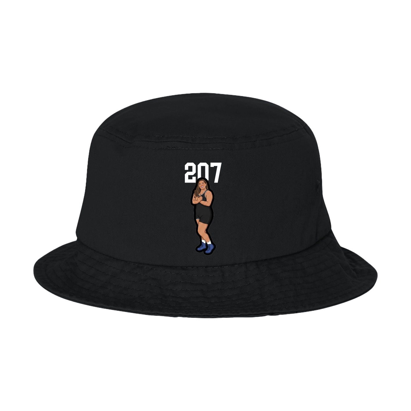 Bucket Cap — Number Top in Black