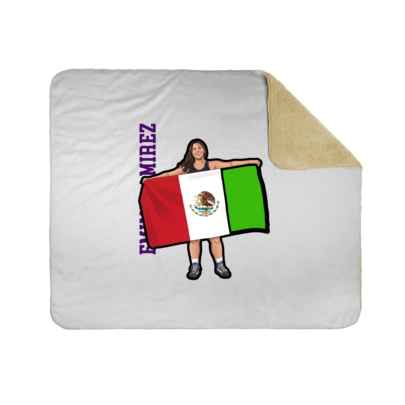 50x60 Sherpa Lined Throw Blanket